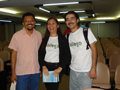 Biólogo Evandro do Nascimento Silva, Simone Porfírio e Getúlio Luís de Freitas.
